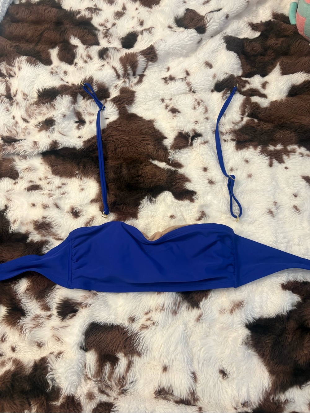 Women’s Strapless Bandeau Swim Top - Royal Blue